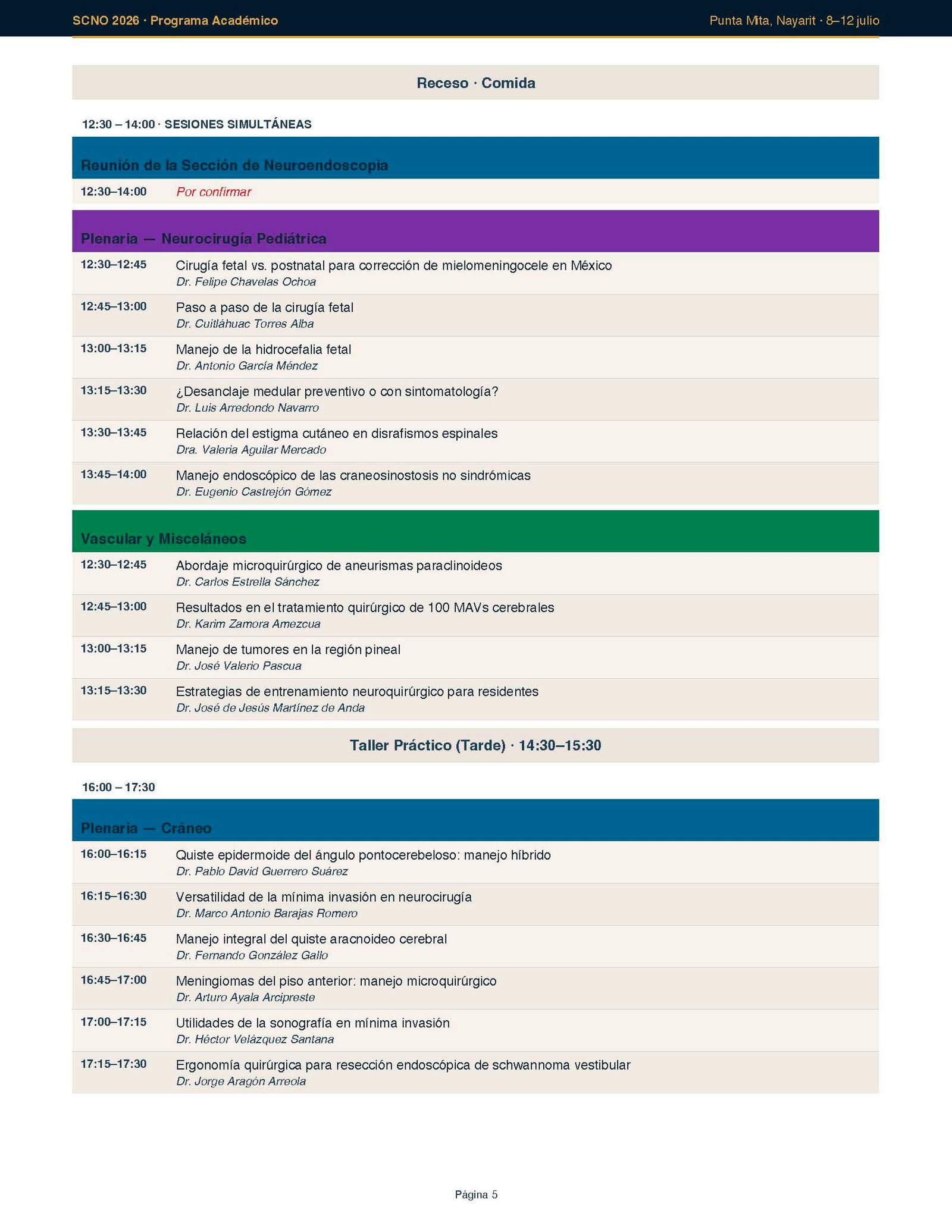 Programa Página 5