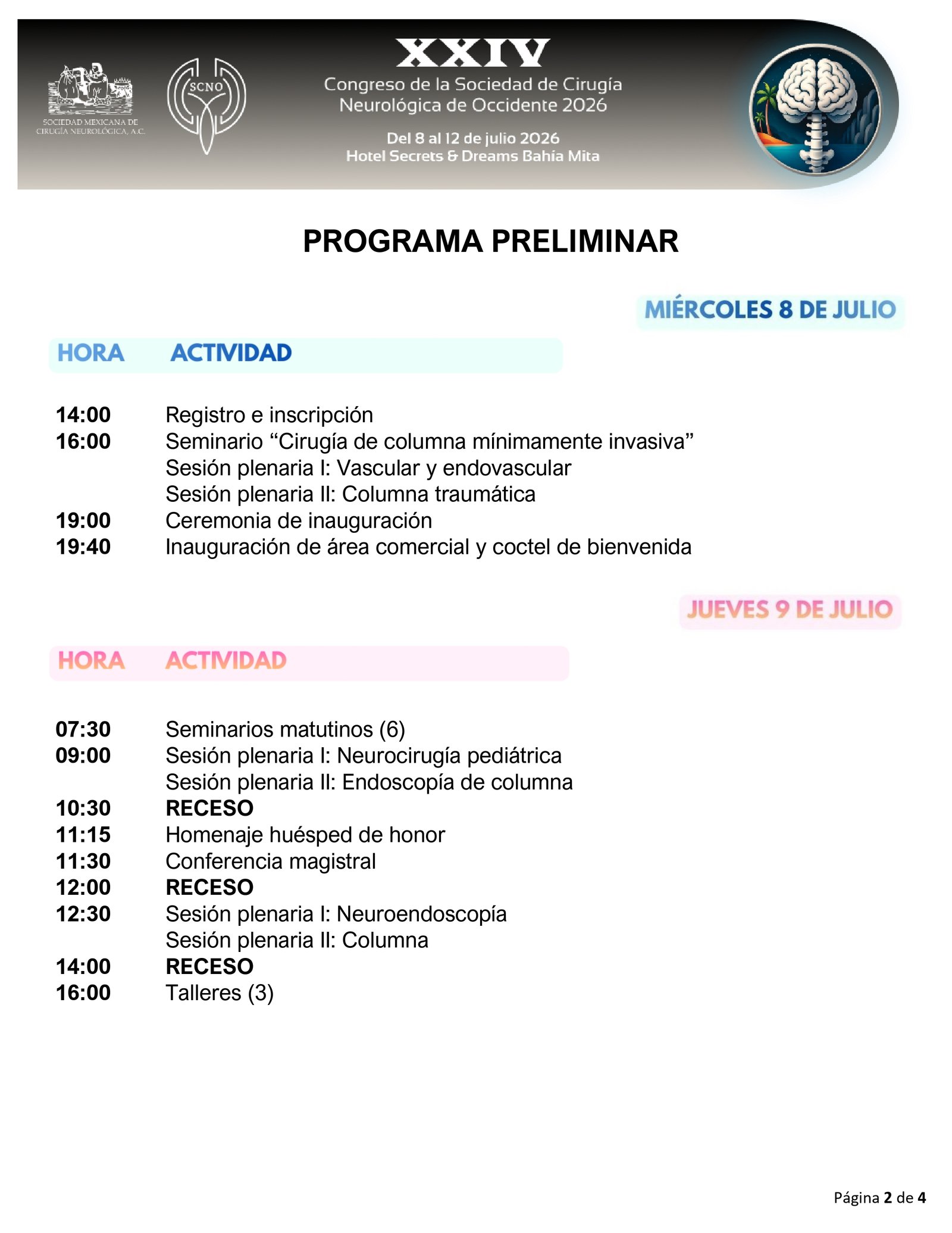 Programa Página 3